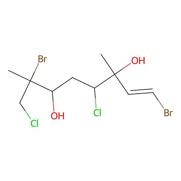 2D Structure of 1,7-Dibromo-4,8-dichloro-3,7-dimethyloct-1-ene-3,6-diol