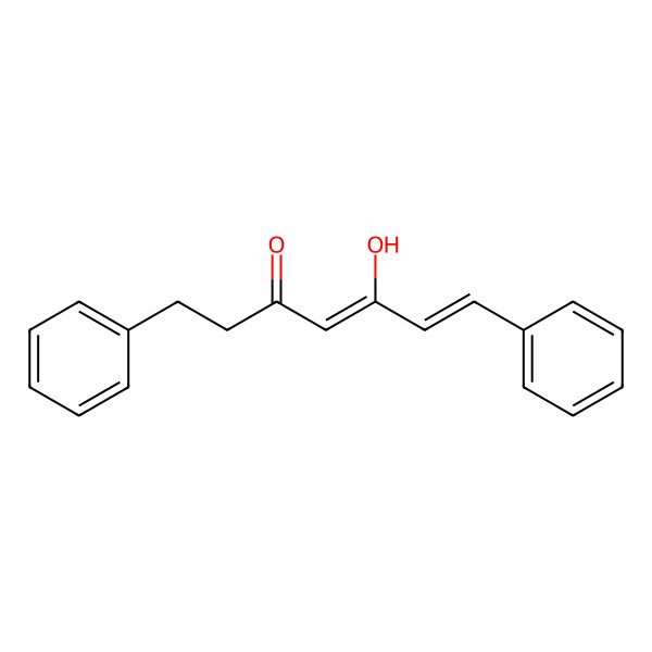 2D Structure of 1,7-Diphenyl-5-hydroxy-4,6-hepten-3-one