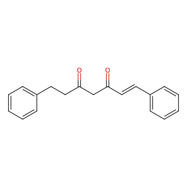 2D Structure of 1,7-Diphenylhept-1-ene-3,5-dione