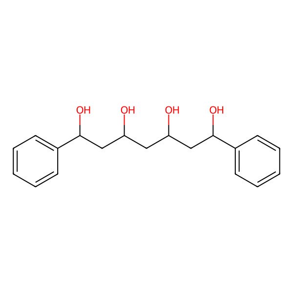 2D Structure of 1,7-Diphenylheptane-1,3,5,7-tetrol