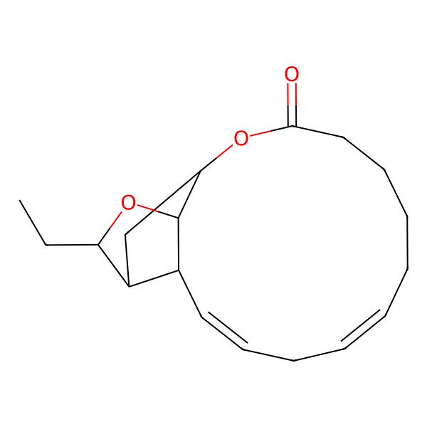 2D Structure of 17-Ethyl-13,18-dioxatricyclo[12.4.0.02,16]octadeca-3,6-dien-12-one