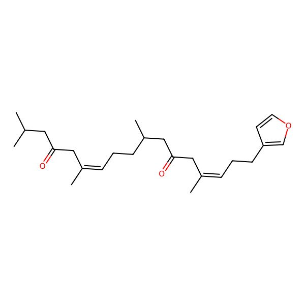 2D Structure of 17-(Furan-3-yl)-2,6,10,14-tetramethylheptadeca-6,14-diene-4,12-dione