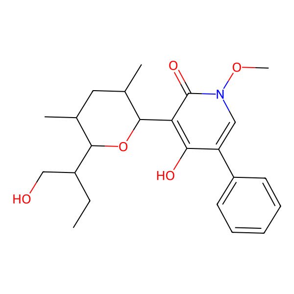 2D Structure of 17-hydroxy-N-(O-methyl)septoriamycin A