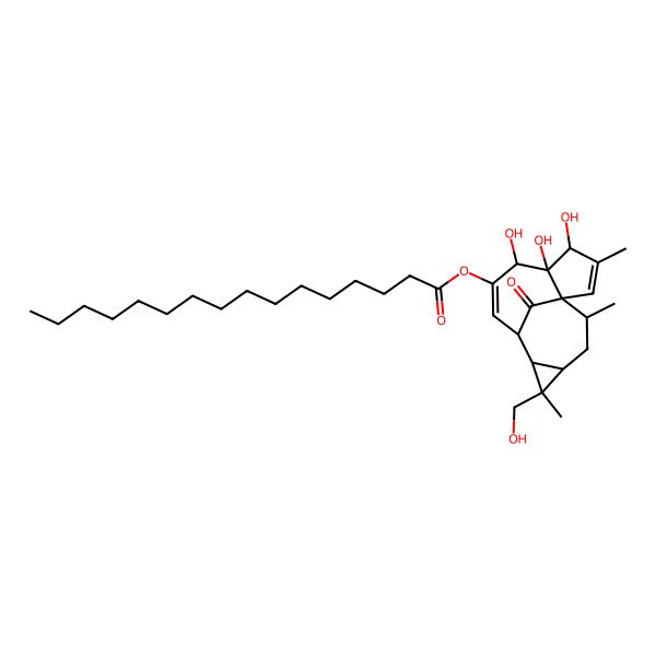 2D Structure of 17-Hydroxyingenol 20-hexadecanoate