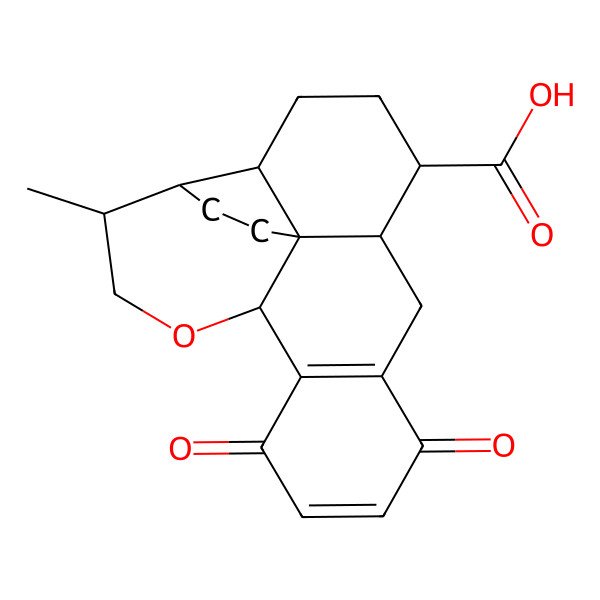2D Structure of 17-Methyl-9,12-dioxo-15-oxapentacyclo[12.6.0.01,6.02,18.08,13]icosa-8(13),10-diene-5-carboxylic acid