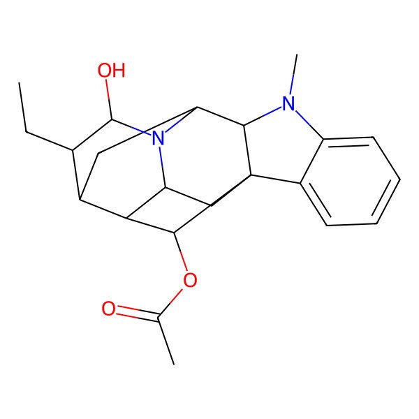 2D Structure of 17-O-Acetylajmaline