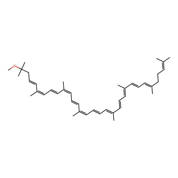 2D Structure of 31-Methoxy-2,6,10,14,19,23,27,31-octamethyldotriaconta-2,6,8,10,12,14,16,18,20,22,24,26,28-tridecaene