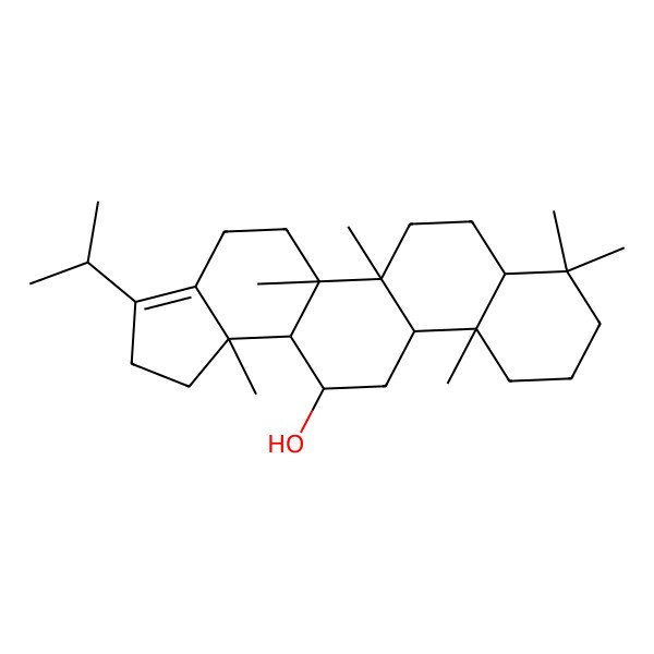 2D Structure of 17(21)-Hopen-12beta-ol