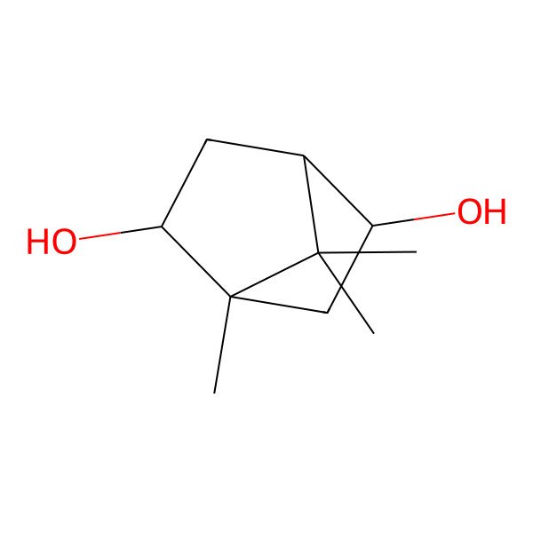 2D Structure of 1,7,7-Trimethylbicyclo[2.2.1]heptane-2,5-diol