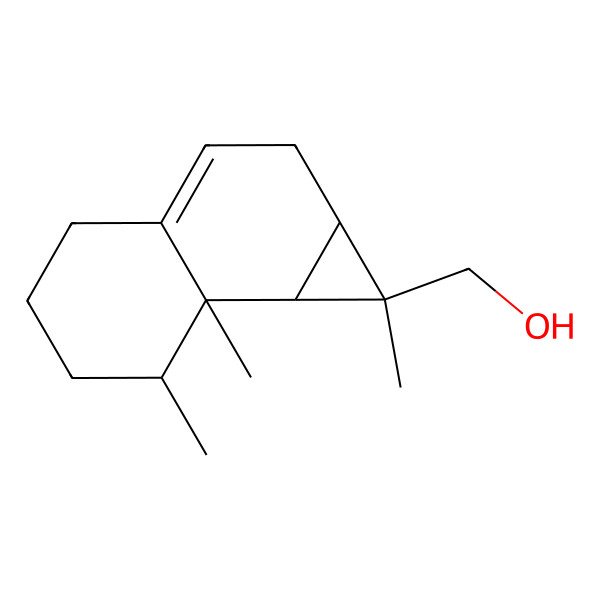 2D Structure of (1,7,7a-trimethyl-2,4,5,6,7,7b-hexahydro-1aH-cyclopropa[a]naphthalen-1-yl)methanol