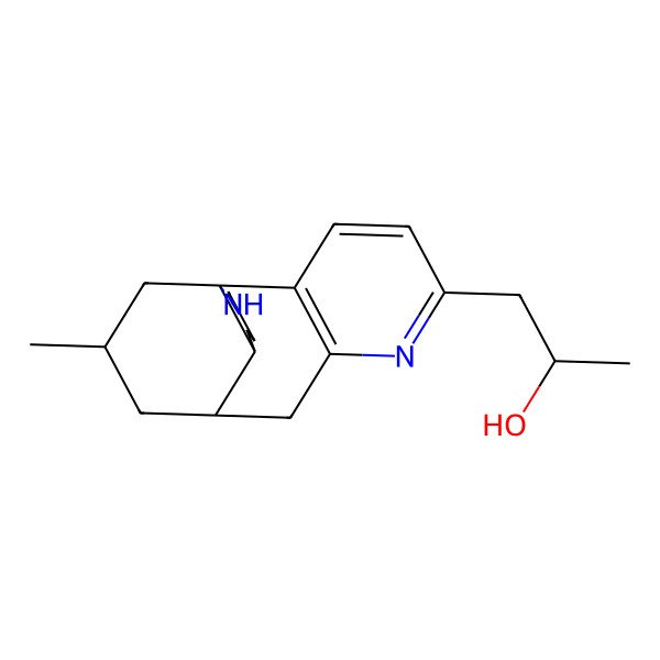 2D Structure of (2S)-1-[(1R,9S,10R,16S)-16-methyl-6,14-diazatetracyclo[7.5.3.01,10.02,7]heptadeca-2(7),3,5-trien-5-yl]propan-2-ol