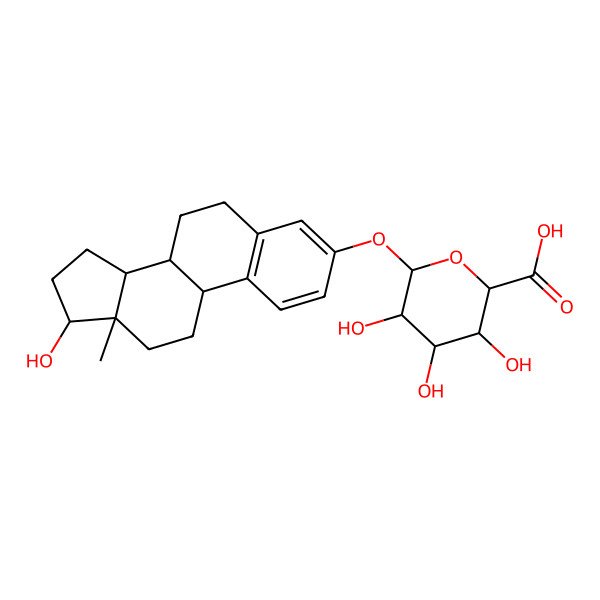 2D Structure of 17beta-Estradiol 3-(beta-D-glucuronide)