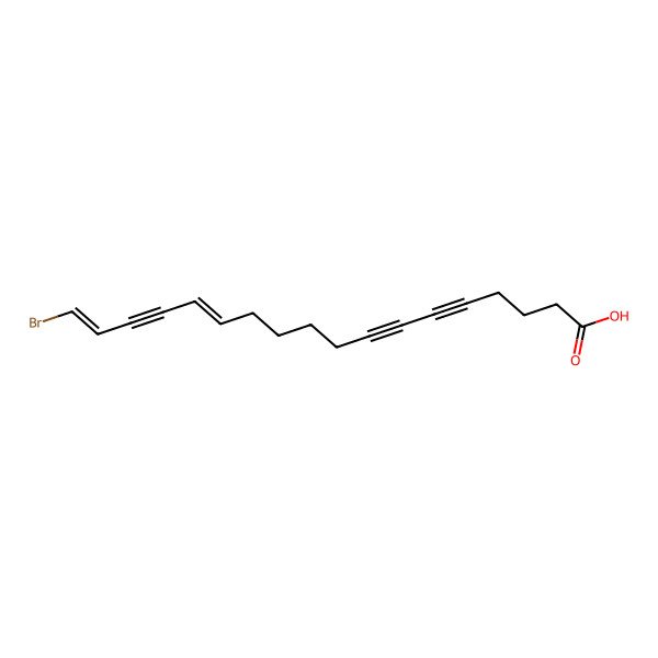 2D Structure of 18-bromo-13E,17E-octadecatrien-5,7,15-triynoic acid