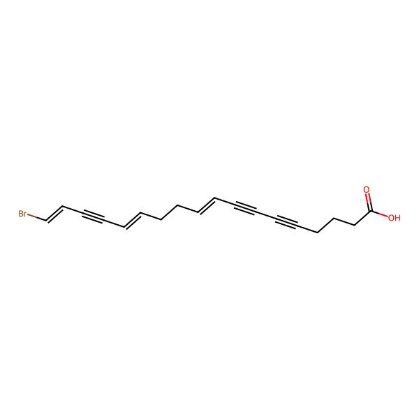 2D Structure of 18-Bromooctadeca-9,13,17-trien-5,7,15-triynoic acid