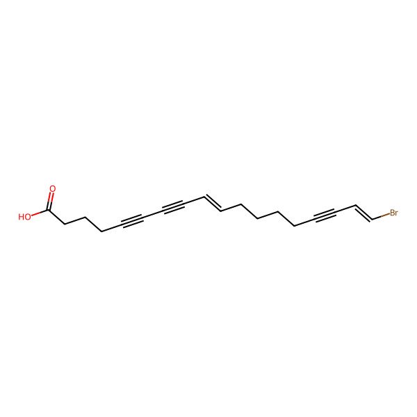 2D Structure of 18-Bromooctadeca-9,17-dien-5,7,15-triynoic acid