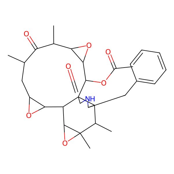 2D Structure of 18-Deoxy-19,20-epoxycytochalasin R