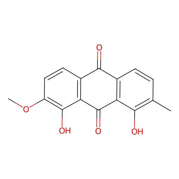 2D Structure of 1,8-Dihydroxy-2-methoxy-7-methylanthracene-9,10-dione 2D Structure of 1,8-Dihydroxy-2-methoxy-7-methylanthracene-9,10-dione