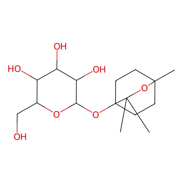 2D Structure of 1,8-Epoxy-p-menthan-4-ol glucoside 2D Structure of 1,8-Epoxy-p-menthan-4-ol glucoside