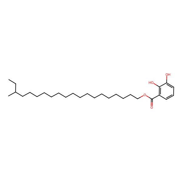 2D Structure of 18-Methylicosyl 2,3-dihydroxybenzoate