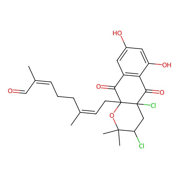 2D Structure of 18-oxonapyradiomycin A1
