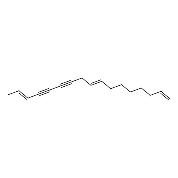 2D Structure of 1,8,15-Heptadecatriene-11,13-diyne, (E,E)-