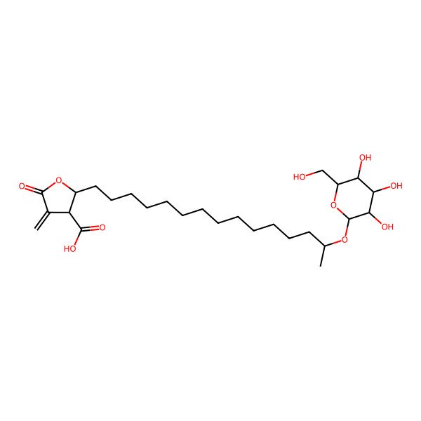 2D Structure of (18R)-18-O-b-D-Glucopyranoside of murolic acid