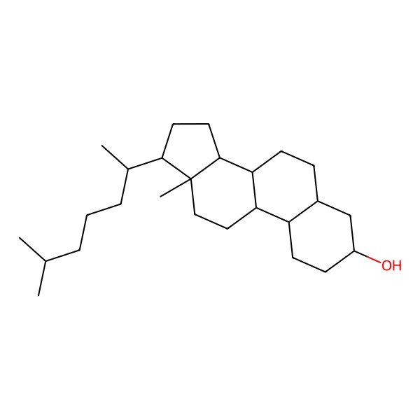2D Structure of 19-Norcholestanol