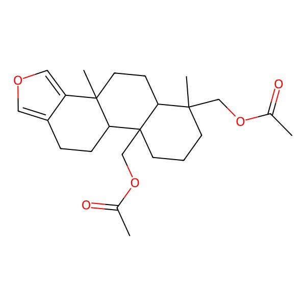 2D Structure of 19,20-Diacetoxyspongia-13(16),14-diene