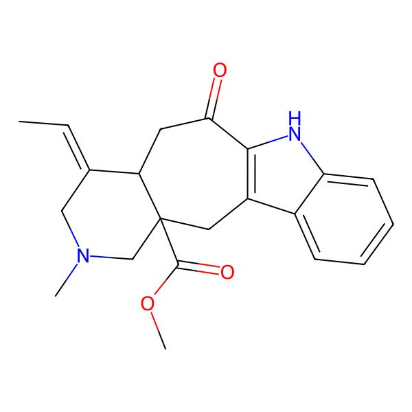 2D Structure of 19,20-Didehydroervatamine