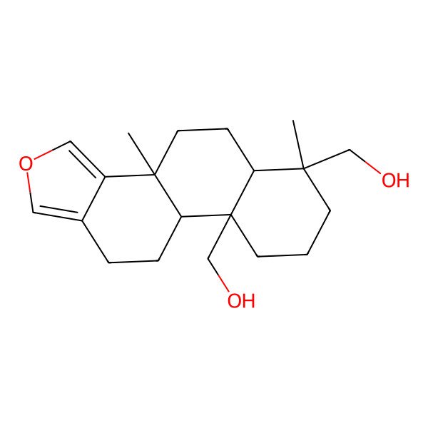 2D Structure of 19,20-Dihydroxyspongia-13(16),14-diene