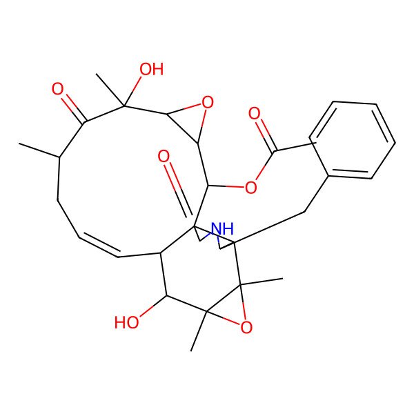 2D Structure of 19,20-Epoxycytochalasin N