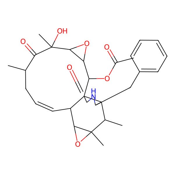 2D Structure of 19,20-Epoxycytochalasin Q