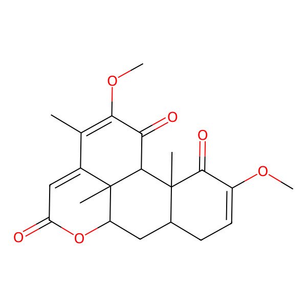 2D Structure of (1S,2S,7R,9R,17R)-4,15-dimethoxy-2,14,17-trimethyl-10-oxatetracyclo[7.7.1.02,7.013,17]heptadeca-4,12,14-triene-3,11,16-trione