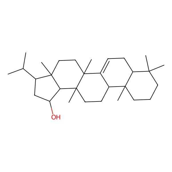 2D Structure of 19alpha-Hydroxyfern-7-ene