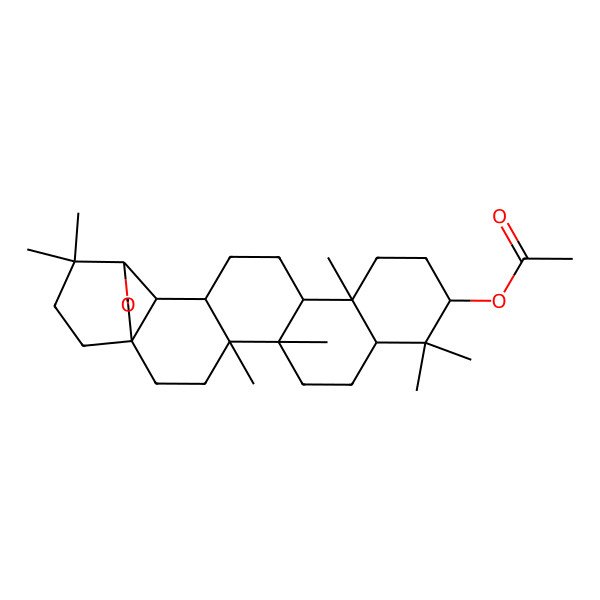 2D Structure of 19beta,28-Epoxy-18alpha-olean-3beta-yl acetate
