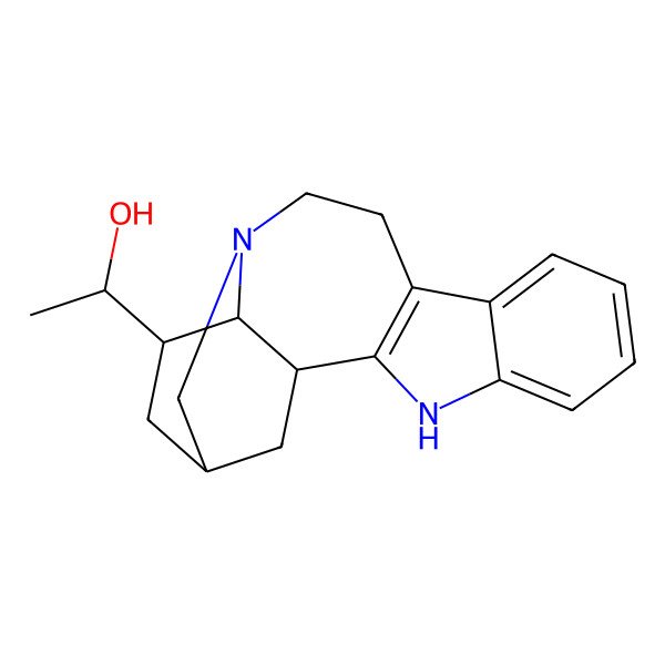 2D Structure of 19(S)-Hydroxyibogamine