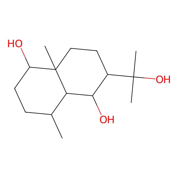 2D Structure of 1Alpha,6beta,11-eudesmanetriol
