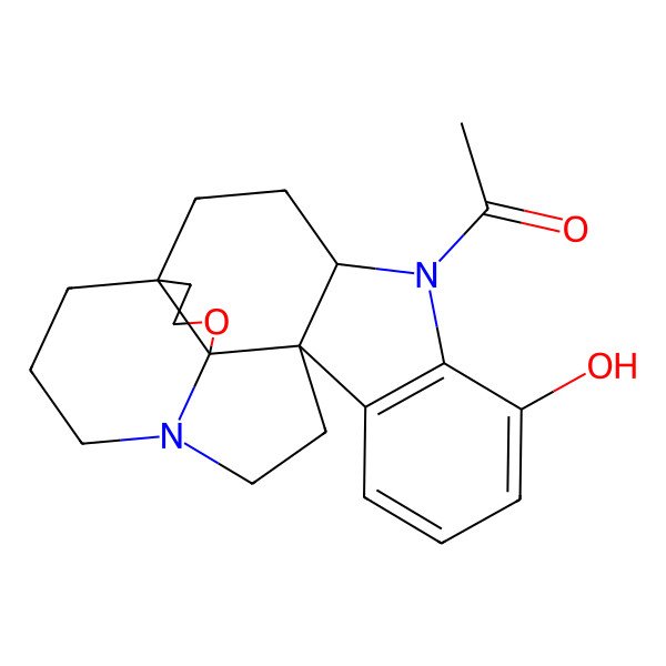 2D Structure of 1-[(1R,4R,12R,16S)-7-hydroxy-17-oxa-5,15-diazahexacyclo[13.4.3.01,16.04,12.06,11.012,16]docosa-6(11),7,9-trien-5-yl]ethanone