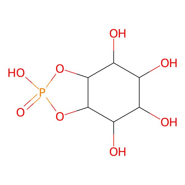2D Structure of myo-Inositol, cyclic 1,2-(hydrogen phosphate)