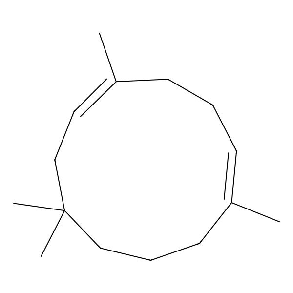 2D Structure of (1E,5E)-1,5,8,8-tetramethylcycloundeca-1,5-diene