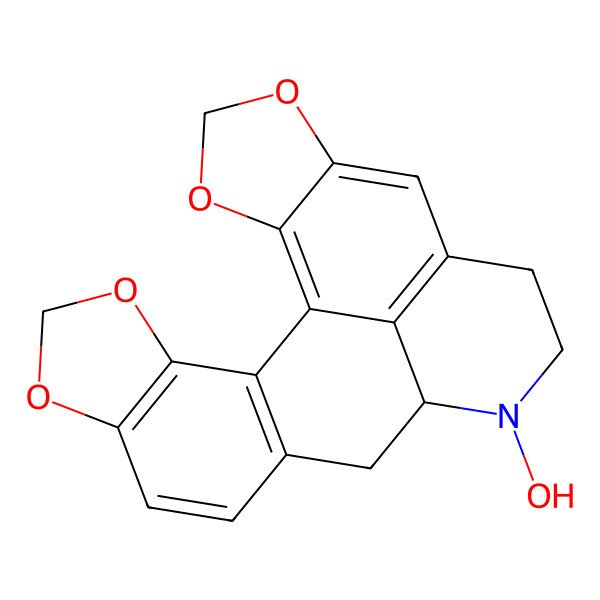 2D Structure of (12S)-13-hydroxy-4,6,19,21-tetraoxa-13-azahexacyclo[10.10.1.02,10.03,7.016,23.018,22]tricosa-1(23),2(10),3(7),8,16,18(22)-hexaene