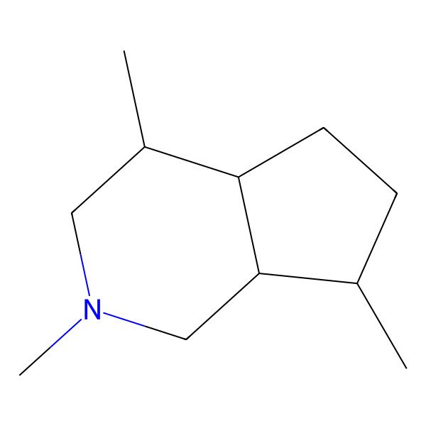 2D Structure of 1H-2-Pyrindine, octahydro-2,4,7-trimethyl-