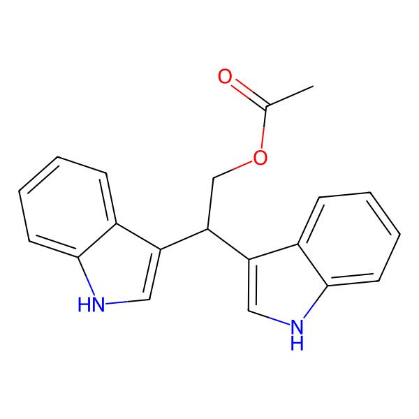 2D Structure of 1H-Indole-3-ethanol, beta-1H-indol-3-yl-, acetate (ester)