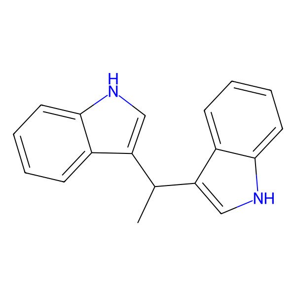 2D Structure of 1H-Indole, 3,3'-ethylidenebis-