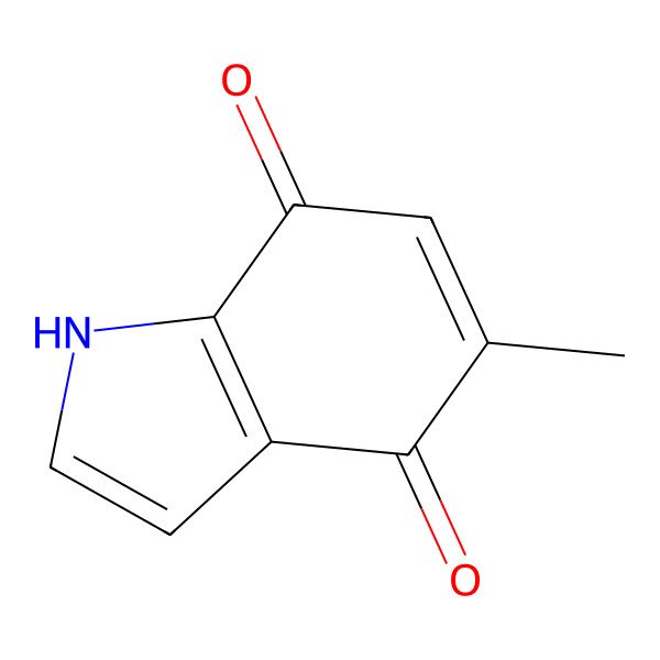 2D Structure of 1H-Indole-4,7-dione, 5-methyl-