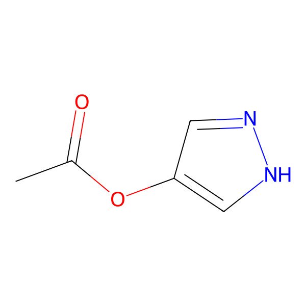 2D Structure of 1H-pyrazol-4-yl acetate