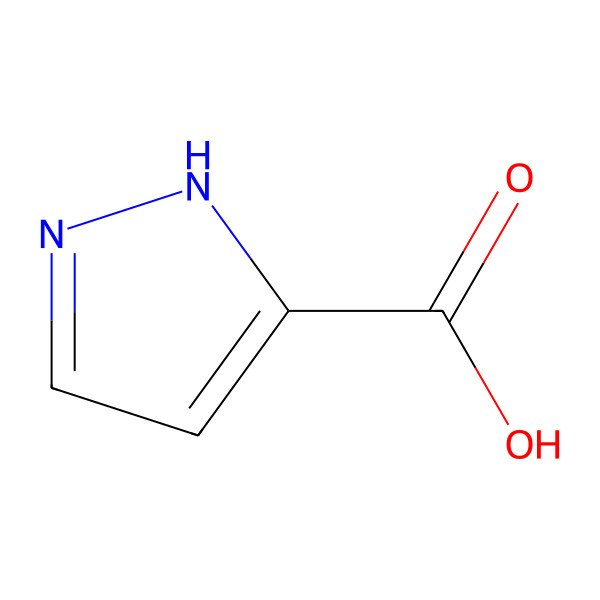 2D Structure of 1H-Pyrazole-5-carboxylic acid