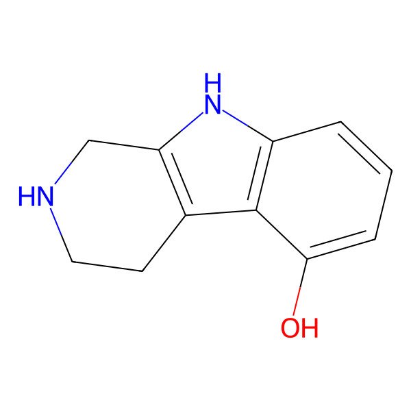 2D Structure of 1H-Pyrido[3,4-b]indol-5-ol, 2,3,4,9-tetrahydro-