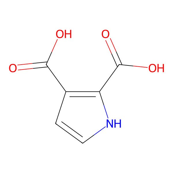 2D Structure of 1H-Pyrrole-2,3-dicarboxylic acid