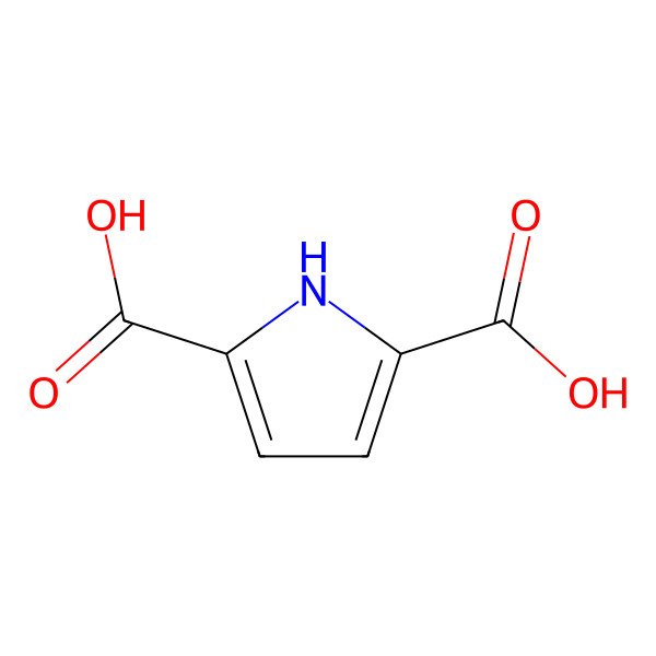 2D Structure of Pyrrole-2,5-dicarboxylic acid